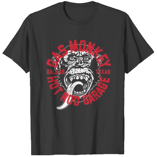 Gas Monkey Garage Left Chest Wrap Around Log 3780 T-shirt