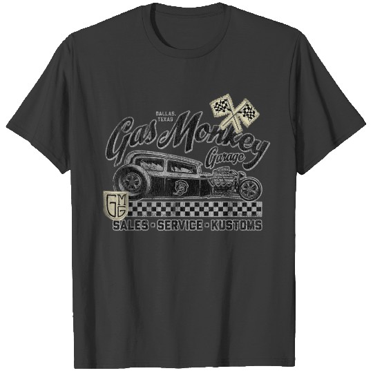 Gas Monkey Garage Vintage Hot Rod Poster 3783 T-shirt