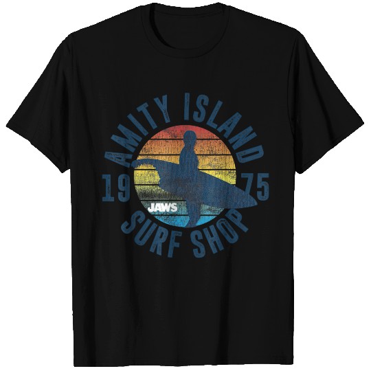 Jaws Amity Island Surf Board 5266 T-shirt