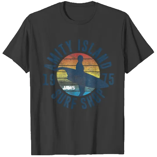 Jaws Amity Island Surf Board 5266 T-shirt