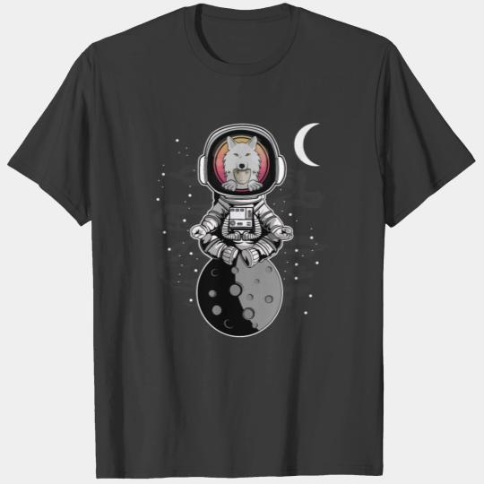 Astronaut Yoga Saitama Coin To The Moon Crypto T-shirt