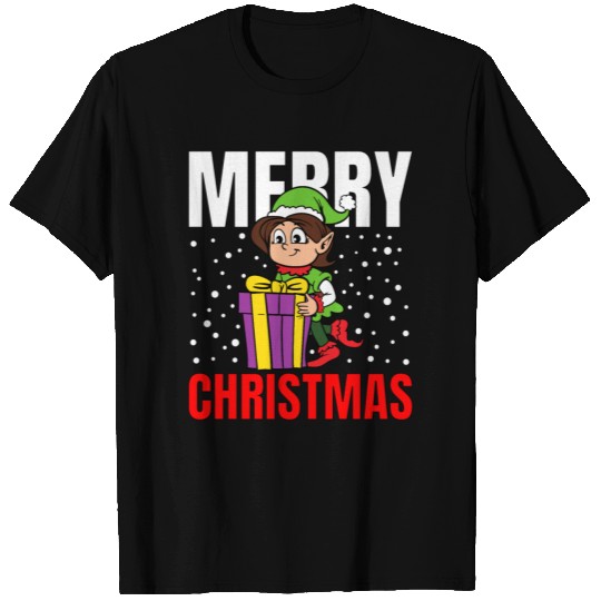 Merry Christmas Funny Elf Elves Gift T-shirt