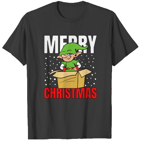Merry Christmas Funny Elf Elves Gift T-shirt