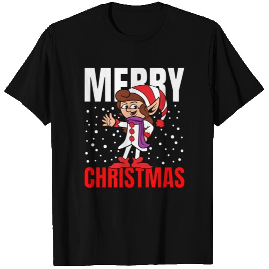Merry Christmas Funny Elf Elves T-shirt