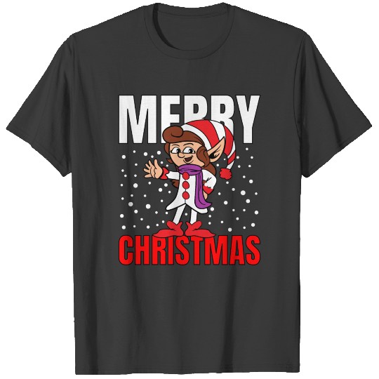 Merry Christmas Funny Elf Elves T-shirt