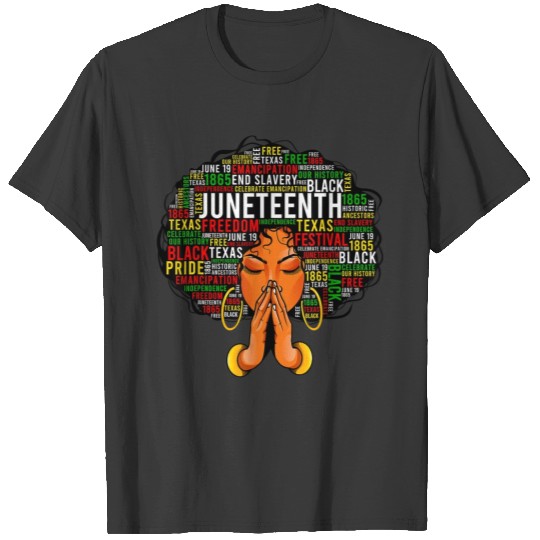 Juneteenth Queen African American Women T-shirt