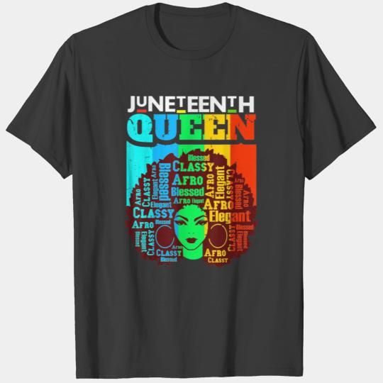 Juneteenth Queen African American Women T-shirt