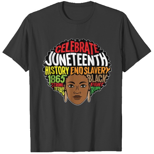 Juneteenth Queen African American Women T-shirt
