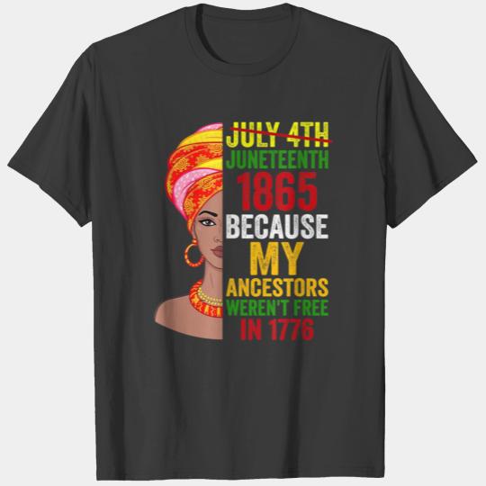 Juneteenth Queen African American Women T-shirt