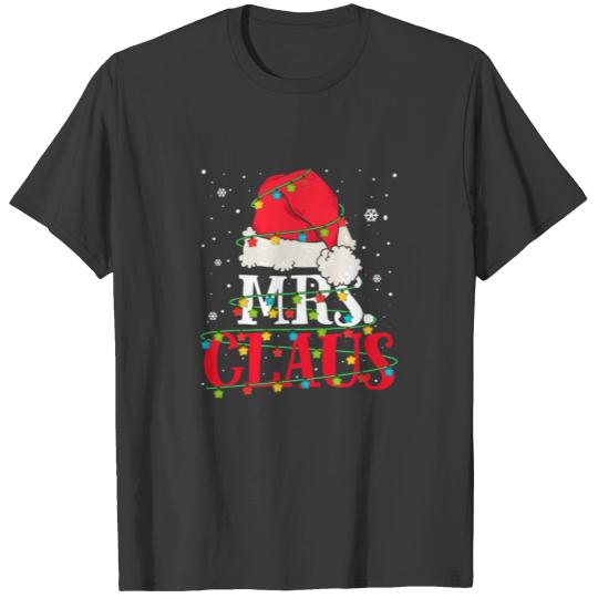 Mrs Claus Santa Christmas Matching Couple Pajama T-shirt