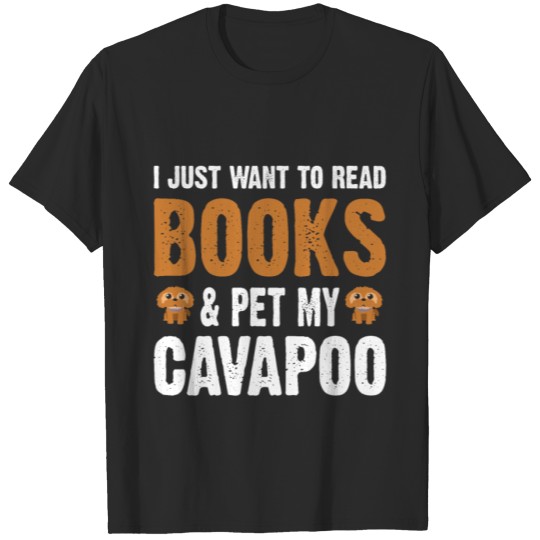 Discover Cavapoo and Books Funny Dog T-shirt