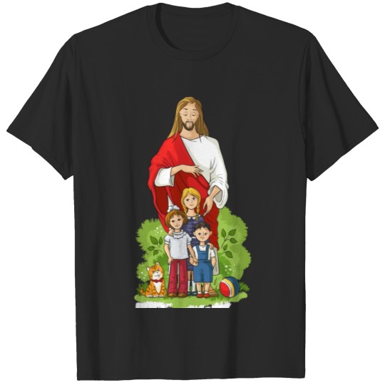 Discover Beautiful Christmas Jesus and children design. T-shirt