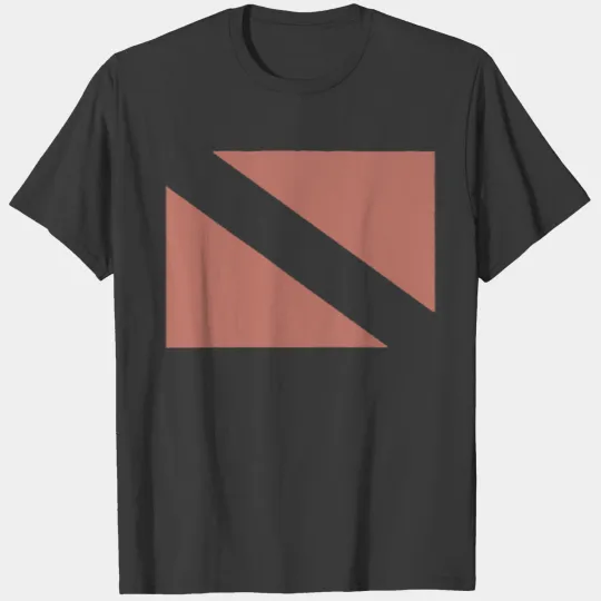 Vintage Scuba Diving Dive Flag Print Diver Down F T-shirt