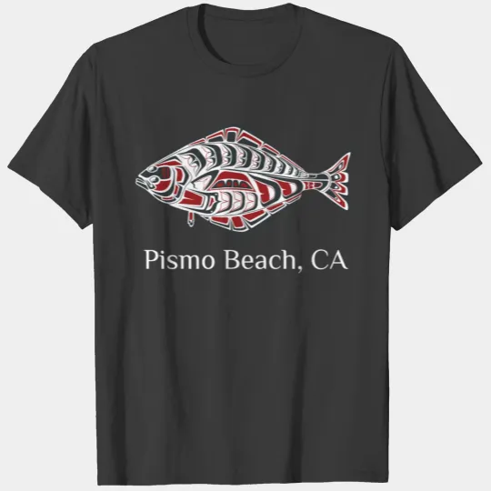 Pismo Beach California Halibut Pnw Native American T-shirt