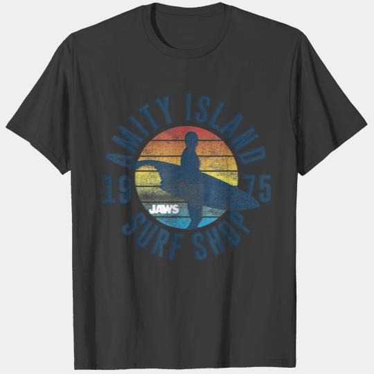 Jaws Amity Island Surf Board T-shirt