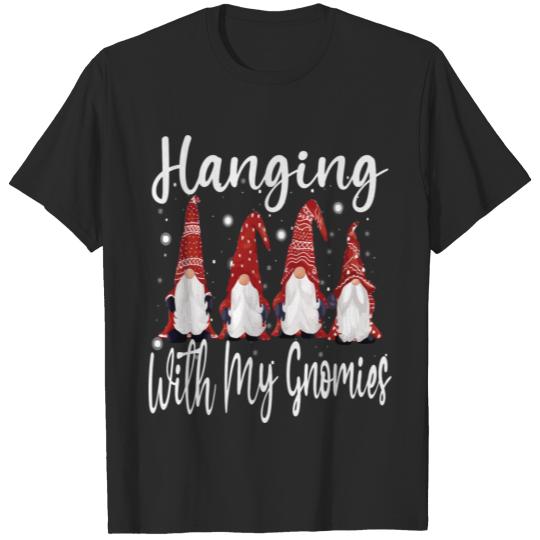 Discover Hanging With My Gnomies Christmas Funny Garden Gno T-shirt