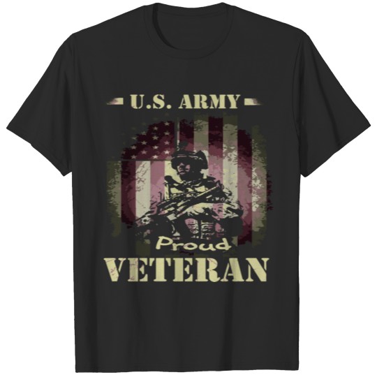 Discover Veteran 365 Vintage Us Army Proud Veteran T-shirt