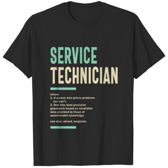 Discover Service Technician Job Title Profession Occupation T-shirt