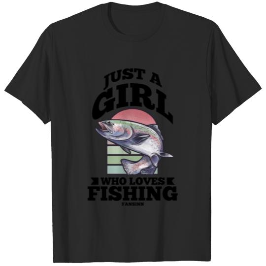 Discover Just A Girl Who Loves Fishing T-shirt