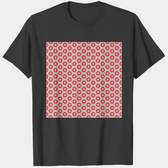 Gray Red Gears Mechanical Engineer Parts Tools T-shirt