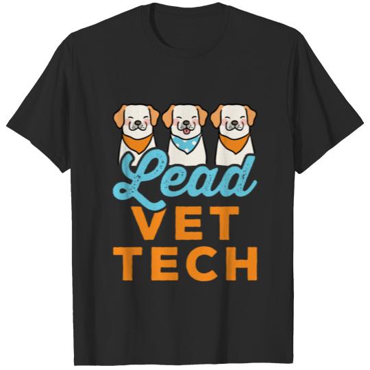 Discover Lead Vet Tech Veterinary Technician Supervisor T-shirt