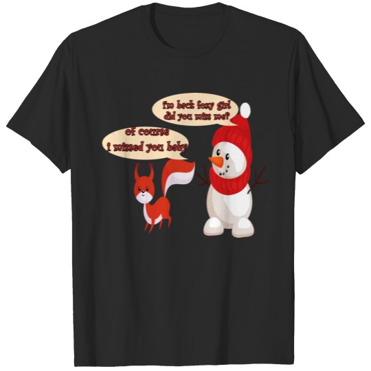 Discover santas favourit happy funny cute snowman T-shirt