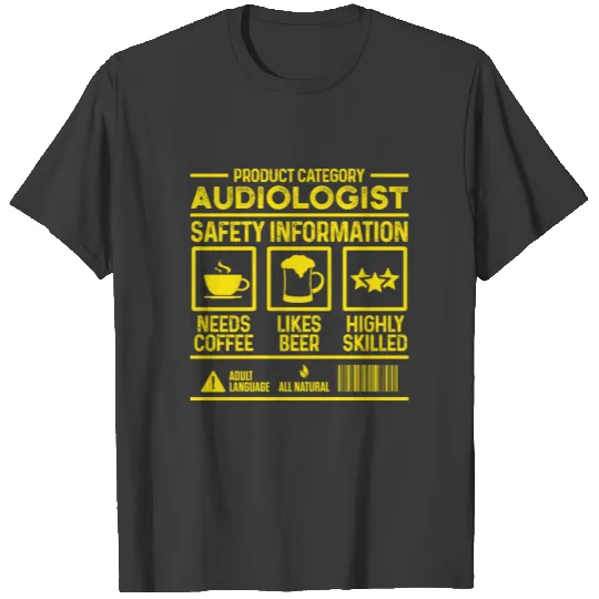 Mens Audiologist Safety Doctor of Audiology Au.D T-shirt