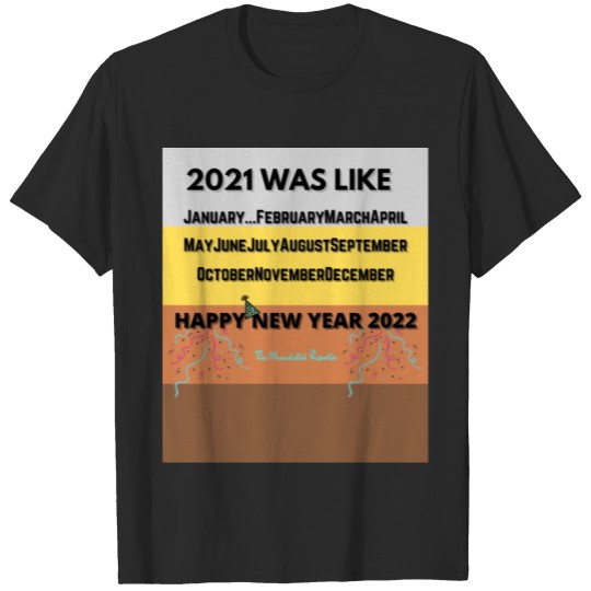 Discover Muted Colored Happy New Year 2022 Celebration T-shirt