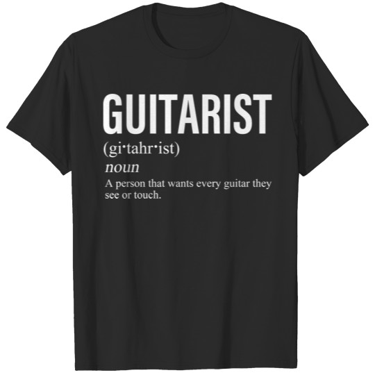 Discover Guitar Music Love Electric Acoustic Guitarist T-shirt