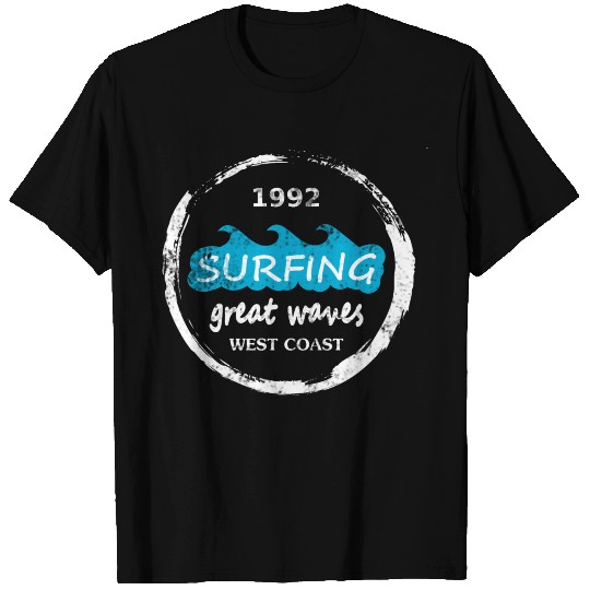 Surfing Great Waves West Coast 1992 T-shirt