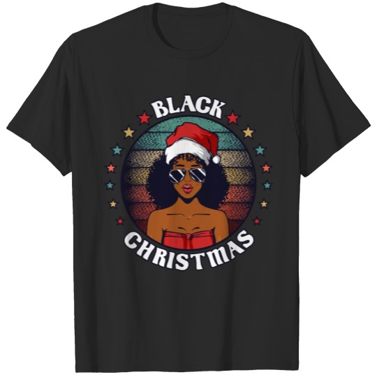 Discover Black Xmas Unapologetically Dope African Girl T-shirt