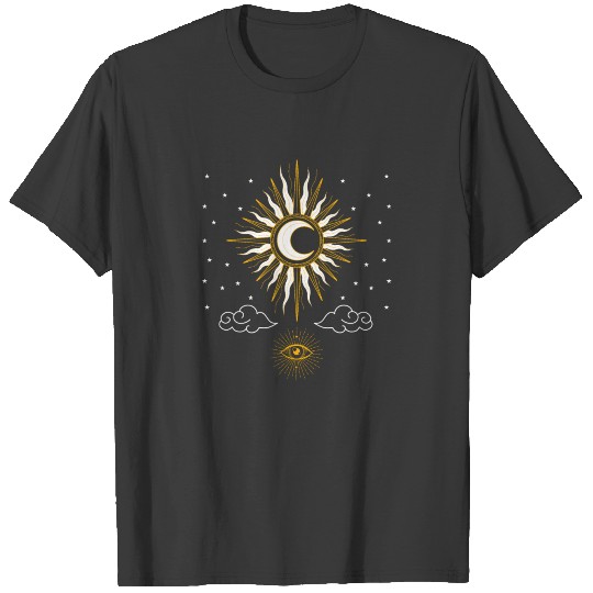 aesthetic tarot sun witches sun moon T-shirt