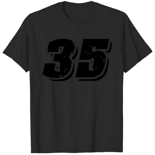 Discover 35 Number symbol T-shirt