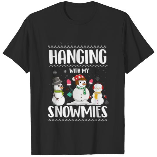 Discover hanging with my snowmies T-shirt