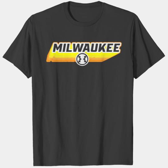 Retro 70S Old School Milwaukee Baseball T-shirt