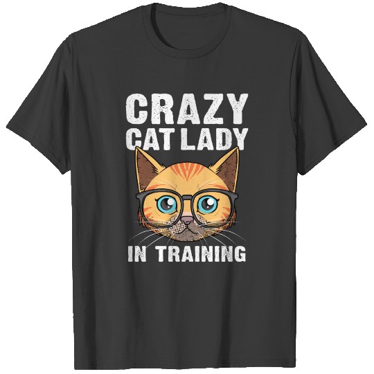Funny Crazy Cat Lady Gift For Women Girls Cool Cat T-shirt