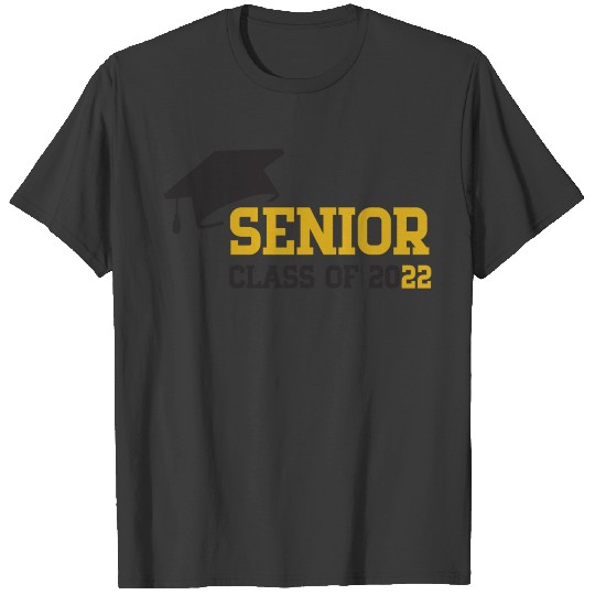 Senior 22 black and gold T-shirt