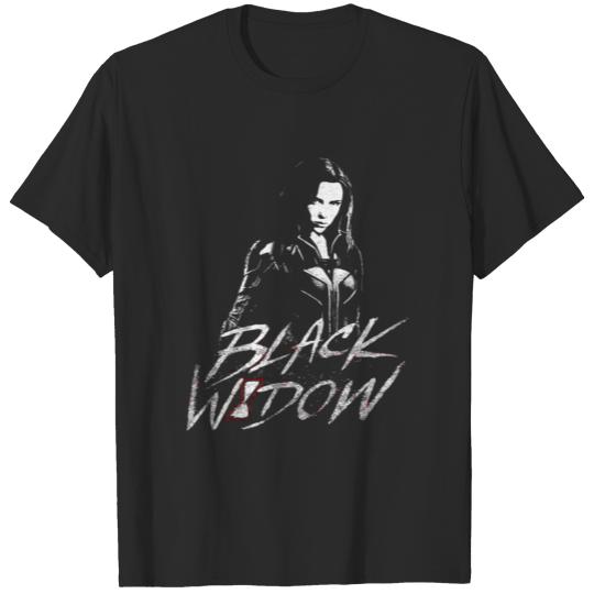 Discover Marvel Black Widow Distressed Logo T-shirt
