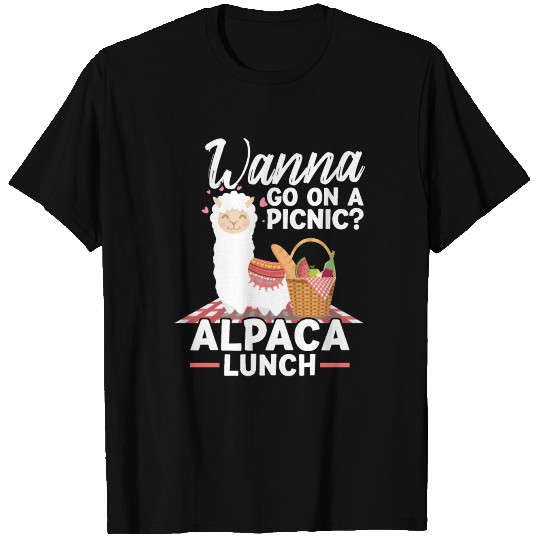 alpaca picnic lunch T-shirt