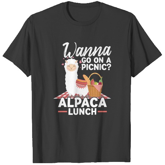 alpaca picnic lunch T-shirt