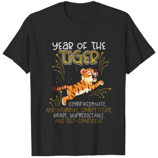 Discover Year Of Tiger Happy New Year Chinese Zodiac Lunar T-shirt