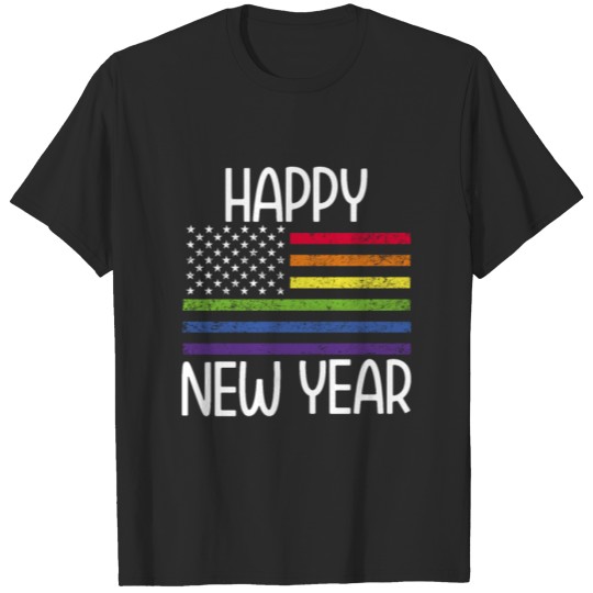 Discover Happy New Year 2022 Gay Lesbian New Year's Eve T-shirt
