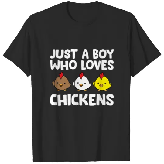 Discover Just a Boy Who Loves Chickens Cute Chicken T-shirt