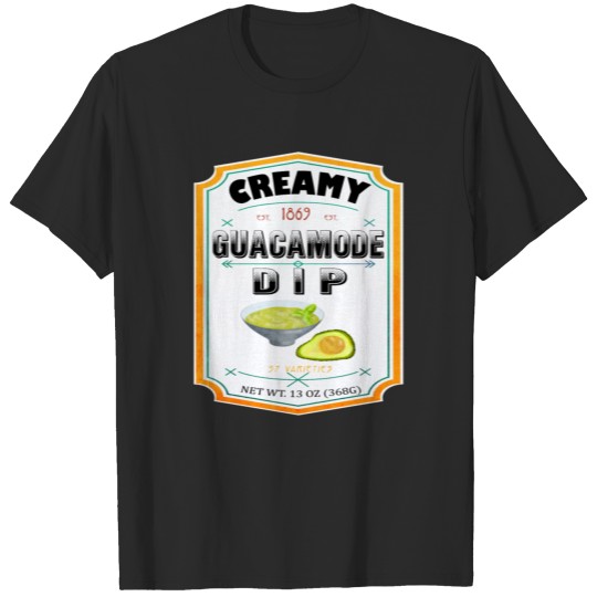 Discover Creamy Avocado Sauce Bottle Label Funny Costume T-shirt