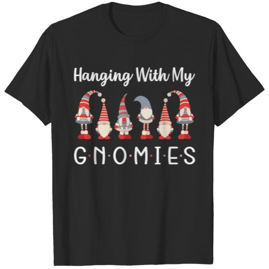 Discover Hanging with my gnomies funny xmas gnomes T-shirt