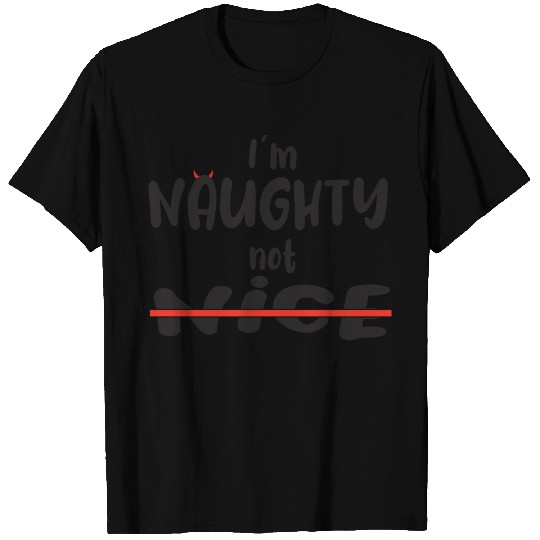 Christmas Naughty or nice Funny gift on Xmas T-shirt