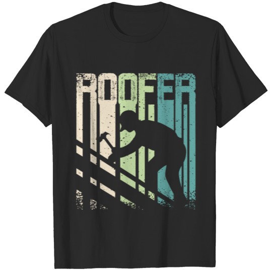 Discover Vintage Retro Roofer T-shirt