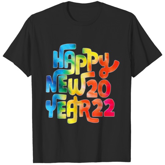Discover Happy New Year 2022 New Years Eve Colorful Gifts T-shirt