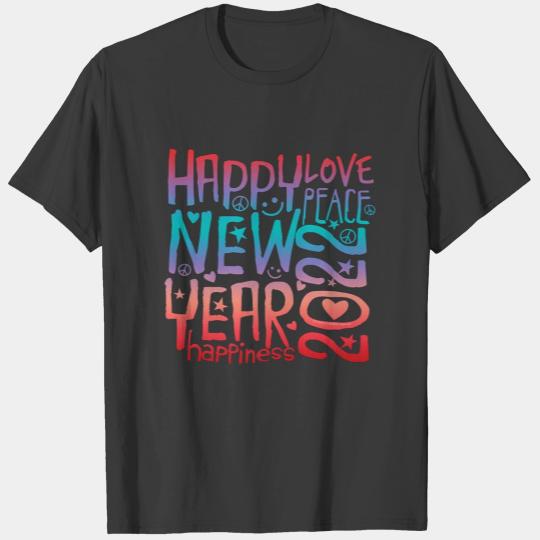 Happiness Retro Happy New Year 2022 Premium T-shirt