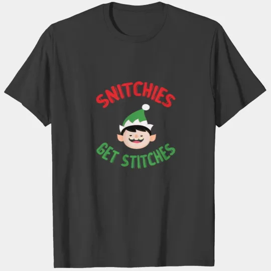 Snitches Get Stitches Elf T-shirt